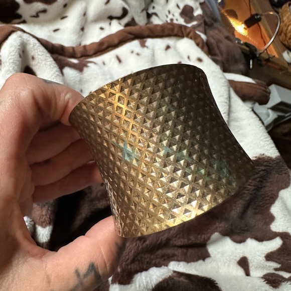 Rough armour dark academia grunge copper bracelet cuff styled - Picture 4 of 5